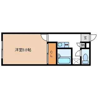 京都府向日市鶏冠井町【アパート】の間取り