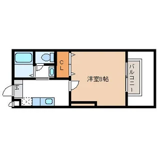京都府長岡京市東神足2丁目【アパート】の間取り