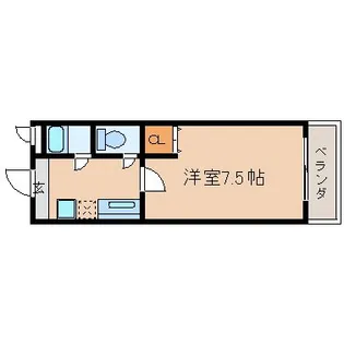 京都府長岡京市長岡1丁目【マンション】の間取り