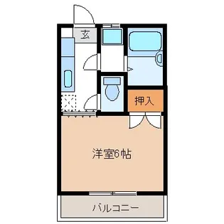京都府長岡京市馬場1丁目【アパート】の間取り