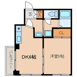 京都府長岡京市神足2丁目【マンション】の間取り