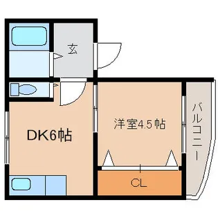 京都府長岡京市神足2丁目【マンション】の間取り