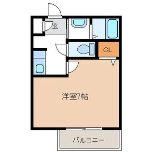 京都府長岡京市馬場1丁目【アパート】の間取り