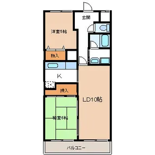 京都府長岡京市天神1丁目【マンション】の間取り