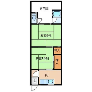 京都府長岡京市開田3丁目【アパート】の間取り