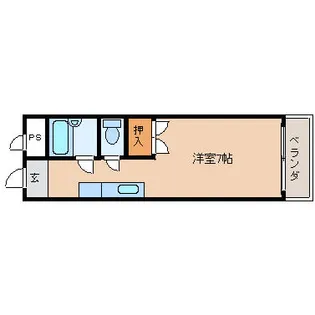 京都府長岡京市長岡1丁目【マンション】の間取り
