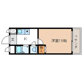 京都府長岡京市天神1丁目【マンション】の間取り