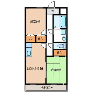 京都府向日市上植野町【マンション】の間取り