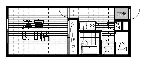 ティンカーベル【2階】の間取り