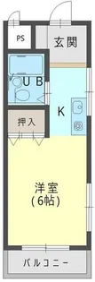 メゾン竹端【301号室】の間取り