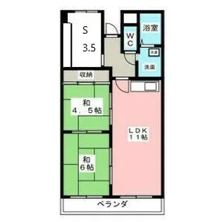 愛知県名古屋市中川区尾頭橋3丁目【マンション】の間取り
