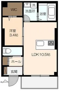 サンフェリシアン西町【106号室】の間取り