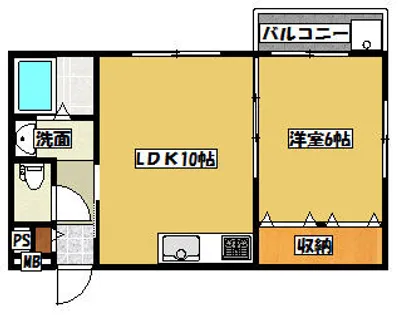 プルミエール千山【2-A号室】の間取り