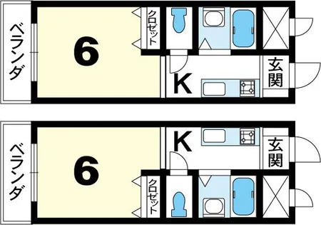 グレース嵯峨【404号室】の間取り