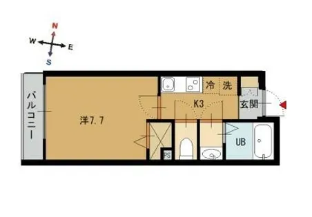 ラス・パルマス浜三條 C type【5階】の間取り