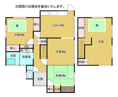 福岡県行橋市西泉3丁目【一戸建】の間取り