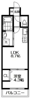 ブランドールO&M【3階】の間取り