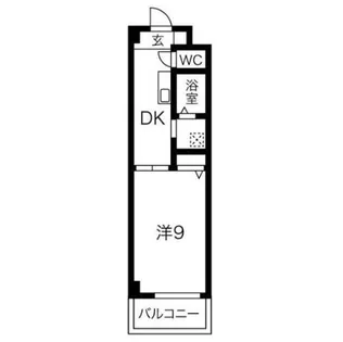 プリズム中村【402号室】の間取り