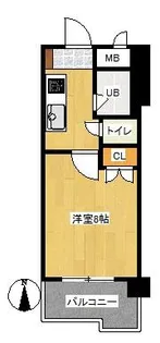 ウィルステージ古船場【6階】の間取り