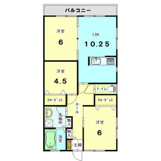 ビオラ翠香園【1階】の間取り