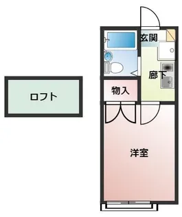 エンジェルコスモ稲葉荘Ⅱ【204号室】の間取り