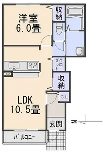 グラース・プロムナード【1階】の間取り