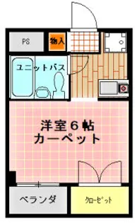 メゾン山内ーⅠ【401号室】の間取り