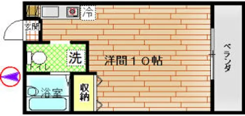 ヴェール岡崎ーⅠ【304号室】の間取り