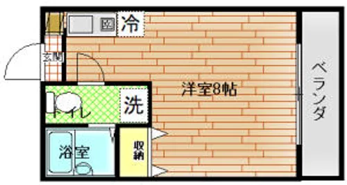 ヴェール岡崎ーⅢ【202号室】の間取り
