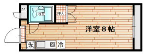 コーポ天神【205号室】の間取り