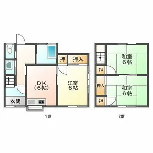 松浦アパート【3-1号室】の間取り