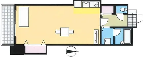 ライオンズシティ大通公園【6階】の間取り