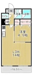 ブロード西長堀【5階】の間取り