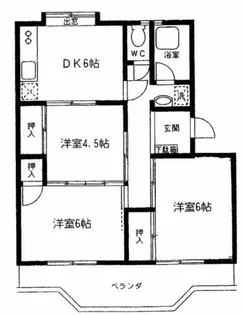コーポ南栄【105号室】の間取り
