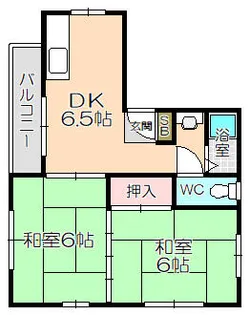 シャローム中村2番館【301号室】の間取り