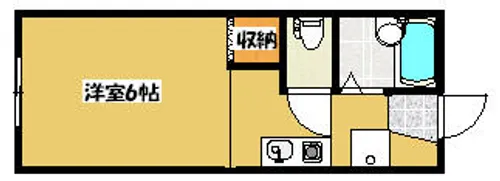 フリーディオ東町【203号室】の間取り