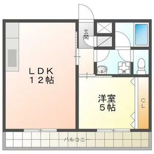 対中ハイツ【1階】の間取り