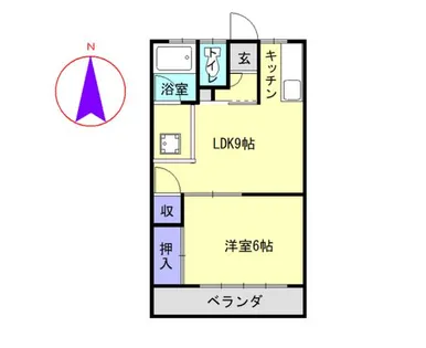 シャトー大塚【101号室】の間取り