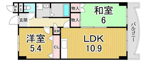 兵庫県神戸市長田区五位ノ池町3丁目【マンション】の間取り