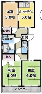 エクセル寿【3階】の間取り