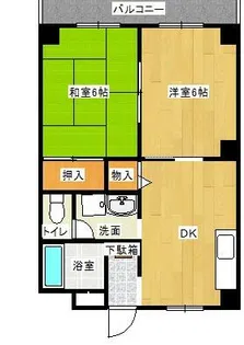 香原ビル【203号室】の間取り