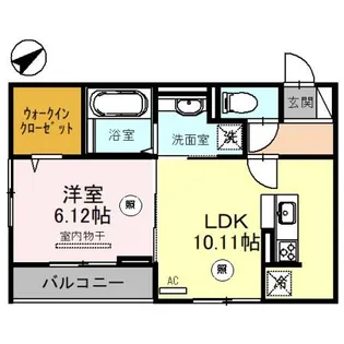 フェリスコンチェルト【2階】の間取り