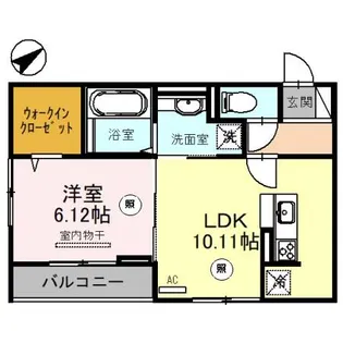 フェリスコンチェルト【1階】の間取り