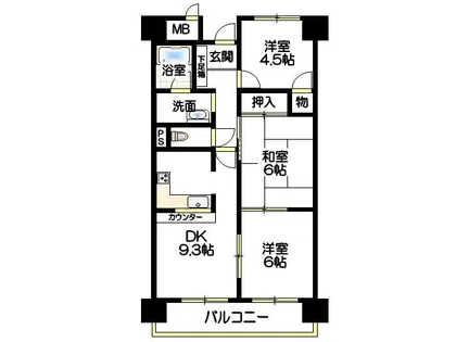 ユタカ第2ビル【11階】の間取り