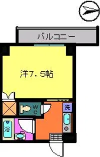 プチクロス【5階】の間取り