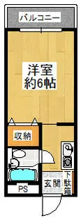 リバーサイド橋本【1階】の間取り