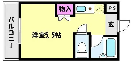 ハイツヒロ【3階】の間取り