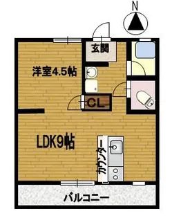 fメゾン堀田【103号室】の間取り