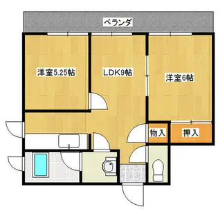 黒田ビル【303号室】の間取り