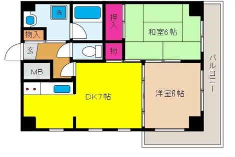アンシャンテ御影【3階】の間取り